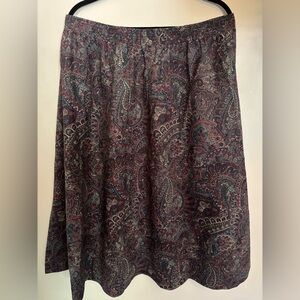 Vintage Inseparables paisley maxi skirt